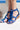Fly Away Fringe Sandals in Royal Blue by Bali ELF, handcrafted leather wedges, ethically made, artisan stylish global marketplace product
